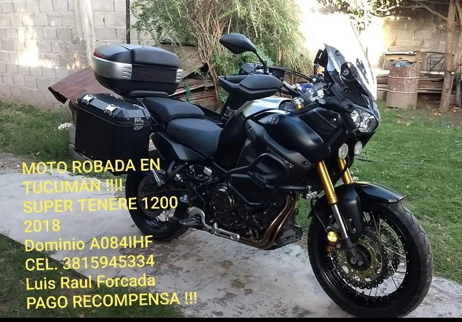 EL PEDIDO DE AYUDA. La imagen compartida en las redes sociales.