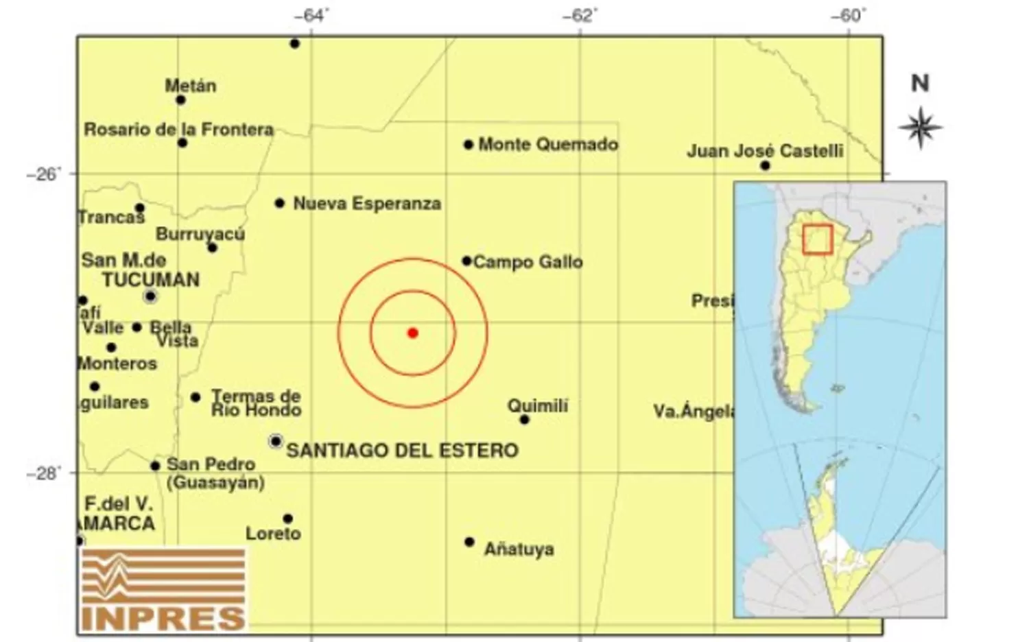 Un sismo de 6,1 grados sacudió Santiago del Estero