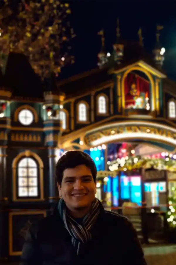 EN ALEMANIA. Nicolás Sánchez pasará la Navidad con temperaturas bajo cero.