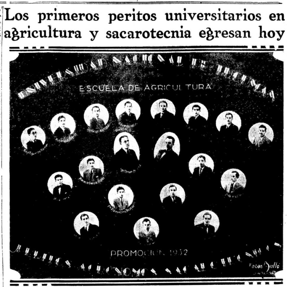 EN 1917. Los primeros egresados de la universidad tucumana. 