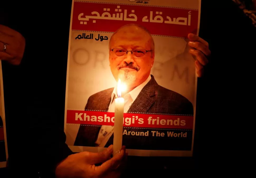 REPUDIO. El asesinato del reportero opositor Khashoggi causó indignación.  reuters