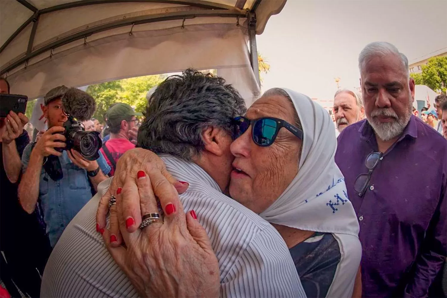 Evo se reunió con las Madres de Plaza de Mayo y agradeció el apoyo del pueblo argentino