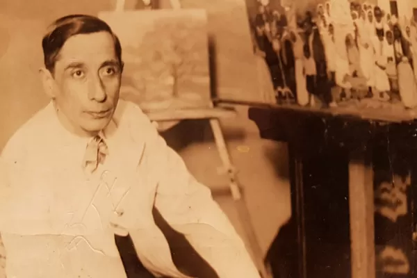 Quién es el pintor tucumano que eligió Fernández para decorar su despacho