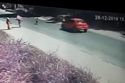 Un niño fue atropellado en la ruta y se salvó de milagro