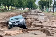 Un centenar de evacuados y crecida de ríos por el temporal de lluvia en Córdoba