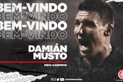 La emoción de Musto al ser anunciado como refuerzo del Inter de Porto Alegre