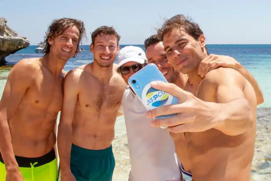 ESPAÑOLES. Feliciano López, Carreño Busta, Albert Ramos, Bautista Agut y Nadal.