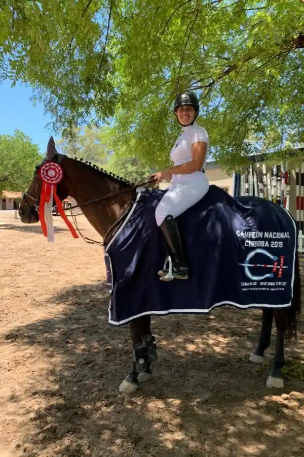 FELICIDAD. Manzur terminó los tres días sin derribar vallas. Se justifica la sonrisa. 
