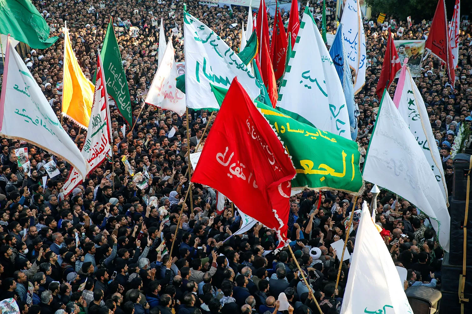 MANIFESTACIÓN. La muerte de Soleimani generó una ola de protestas contra los Estados Unidos. REUTERS
