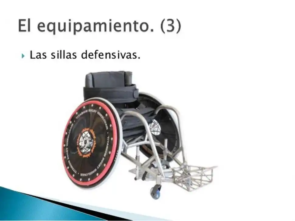 SILLA DEFENSIVA. Contiene un gancho para sujetar a los rivales.