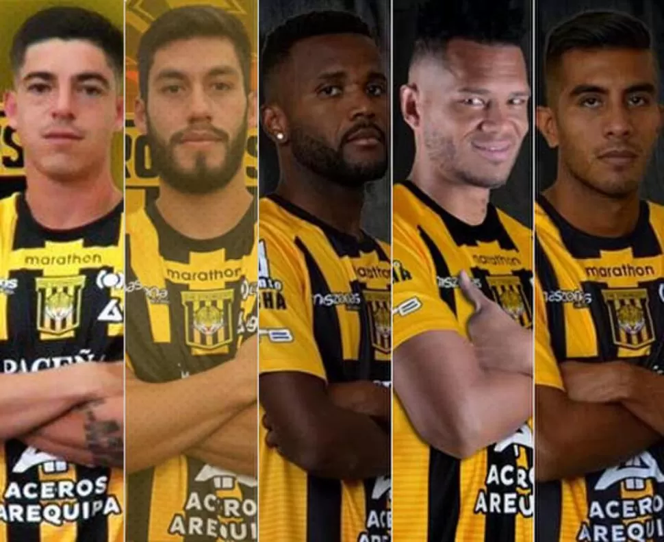 REFUERZOS. Castillo, Villamil, Barbosa, Blackburn y Áñez ya firmaron con The Strongest. Hoy lo haría el uruguayo Godoy.   