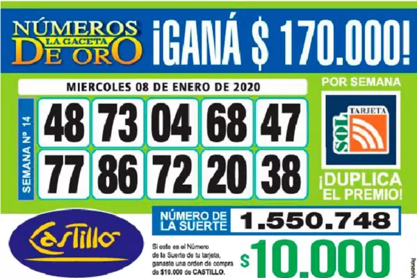 Los Números de Oro de LA GACETA