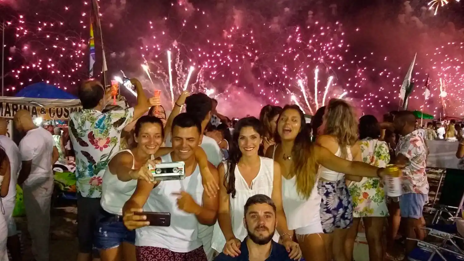 Festejos de Año Nuevo en Río de Janeiro. FOTO DE BRUNO BONILLA.