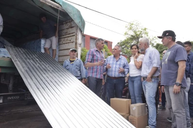 Tras su licencia, Jaldo quedó a cargo del Ejecutivo y se interiorizó sobre los daños que causaron las lluvias