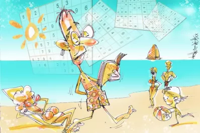 Letras y números para las vacaciones