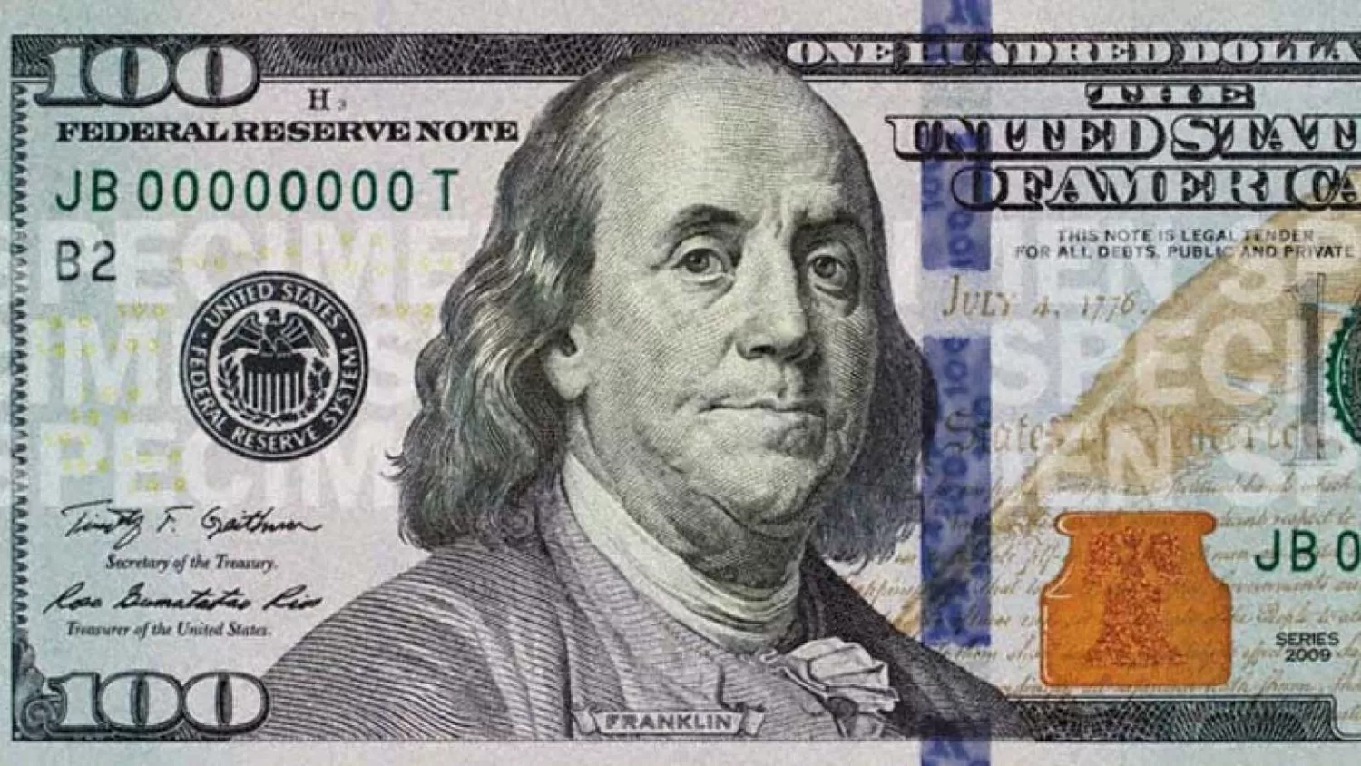 Estos son los billetes de dólar más nuevos, de color azul, lanzados en 2013. Con estos no hay problemas.