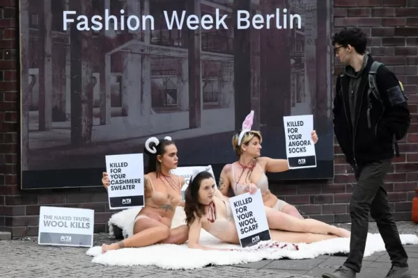 Protesta animalista en las calles de Berlín