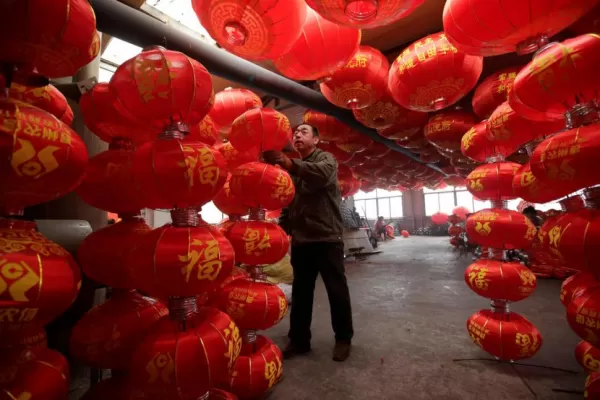 Preparativos para los festejos del año nuevo chino