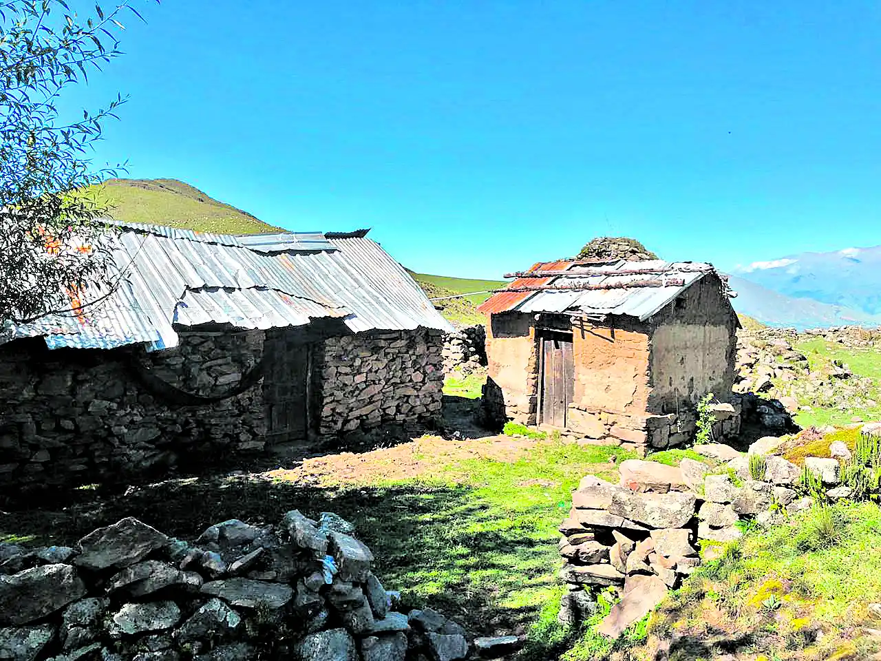 EN EL MATADERO. Uno de los puestos, a 2.800 metros de altura.