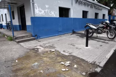 Una nueva pérdida de líquidos cloacales en la ex Brigada de Investigaciones genera malestar
