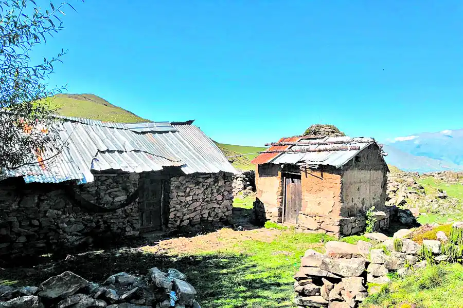 EN EL MATADERO. Uno de los puestos, a 2.800 metros de altura.