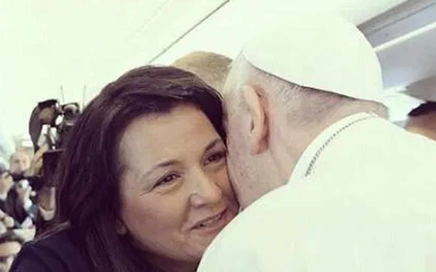 CON EL PAPA. Silvina es una de las mujeres designadas por Bergoglio.