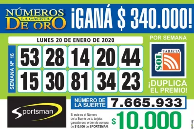 Los Números de Oro de LA GACETA