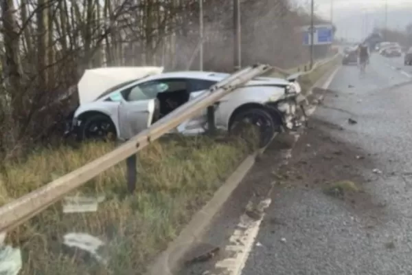 Chiquito Romero destrozó su Lamborghini camino al entrenamiento