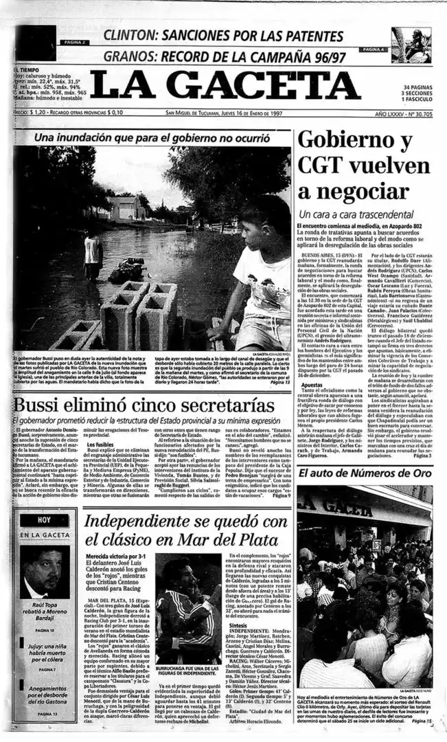 1997. Otra inundación en el sur.