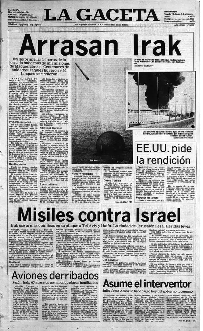 1991. La provincia, intervenida.