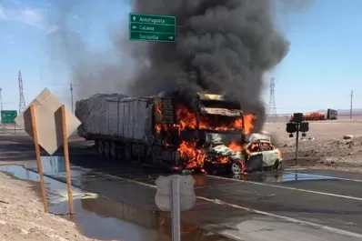 Morir incinerados debe ser lo peor, dijo un familiar de las víctimas del accidente en Chile