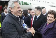 Alberto Fernández llegó a Israel en su primera gira oficial