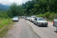 Tras la habilitación, la ruta a Tafí del Valle está saturada de vehículos