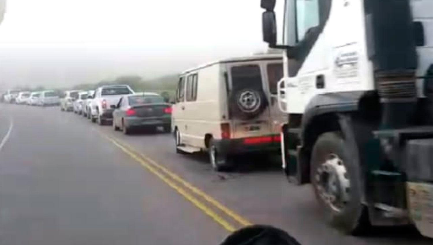 Tras la habilitación, la ruta a Tafí del Valle está saturada de vehículos