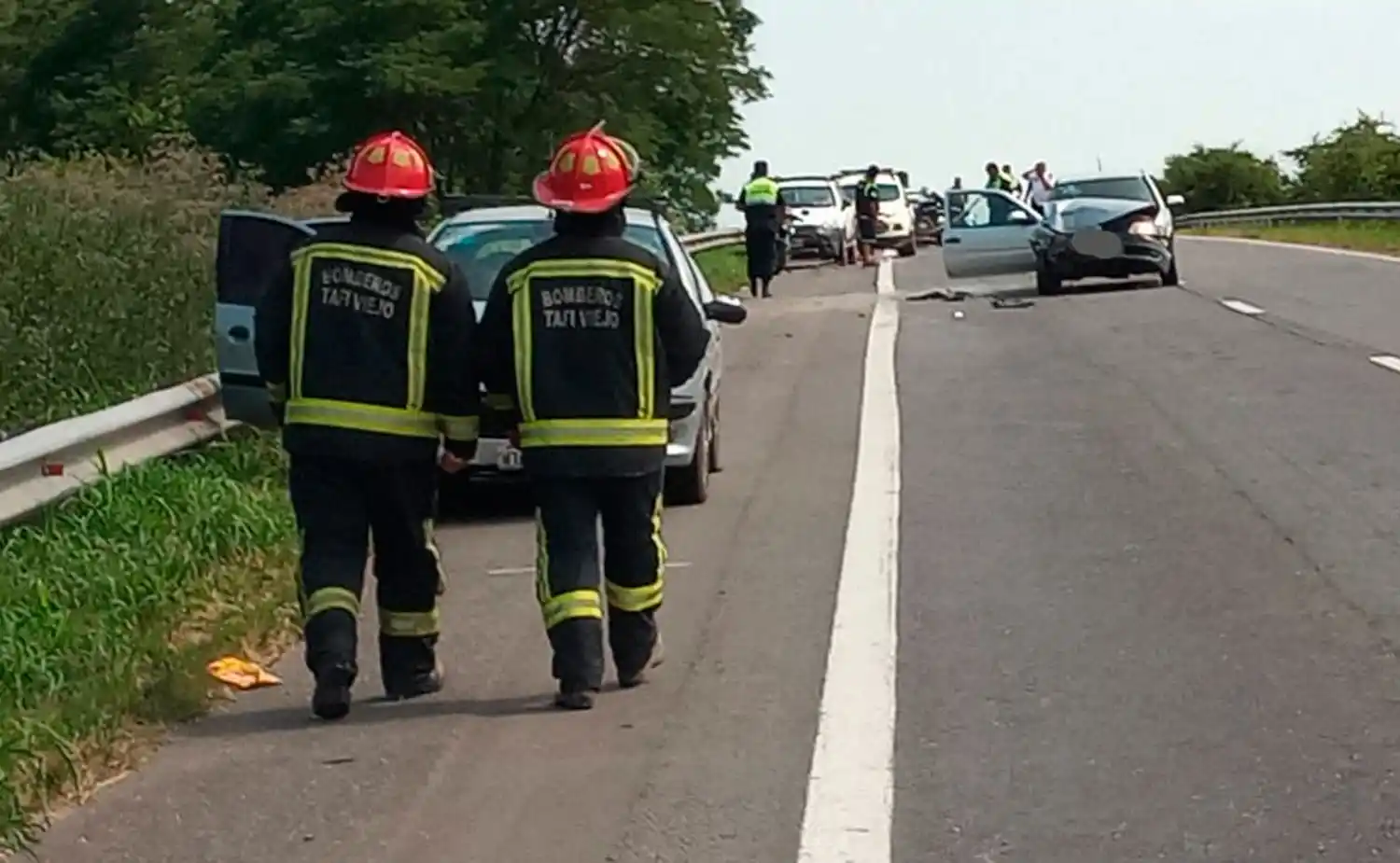 En cadena: cuatro autos chocaron camino a El Cadillal