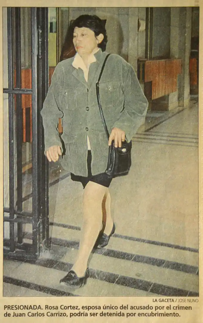 LA ESPOSA. Rosa Cortez apoyó a Marcovich durante el juicio.