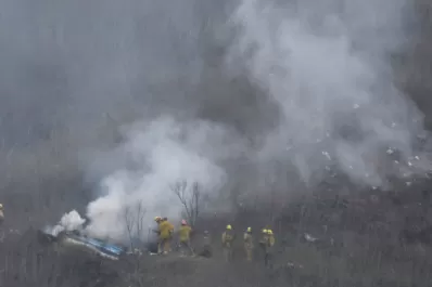 Investigan las causas de la caída del helicóptero en el que volaba Kobe Bryant