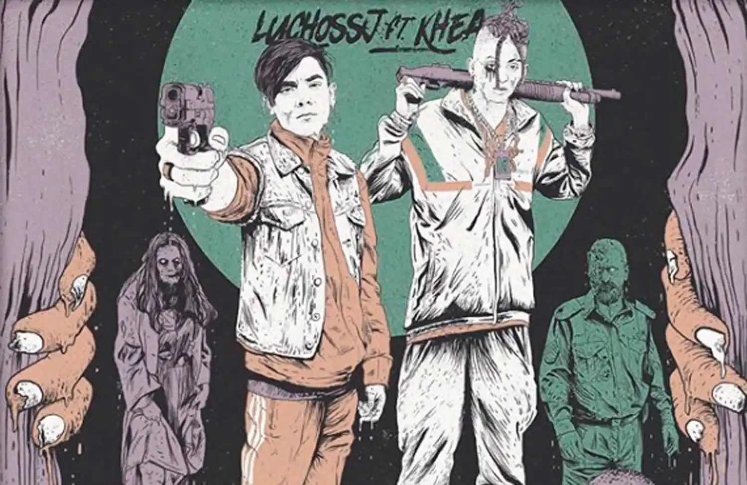 TAPA DE DISCO. El disco de Lucho y Khea, en el que sale un tema del tucumano. 