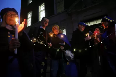 Los detractores del Brexit lamentaron la salida de la Unión Europea