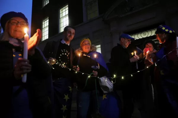 Los detractores del Brexit lamentaron la salida de la Unión Europea