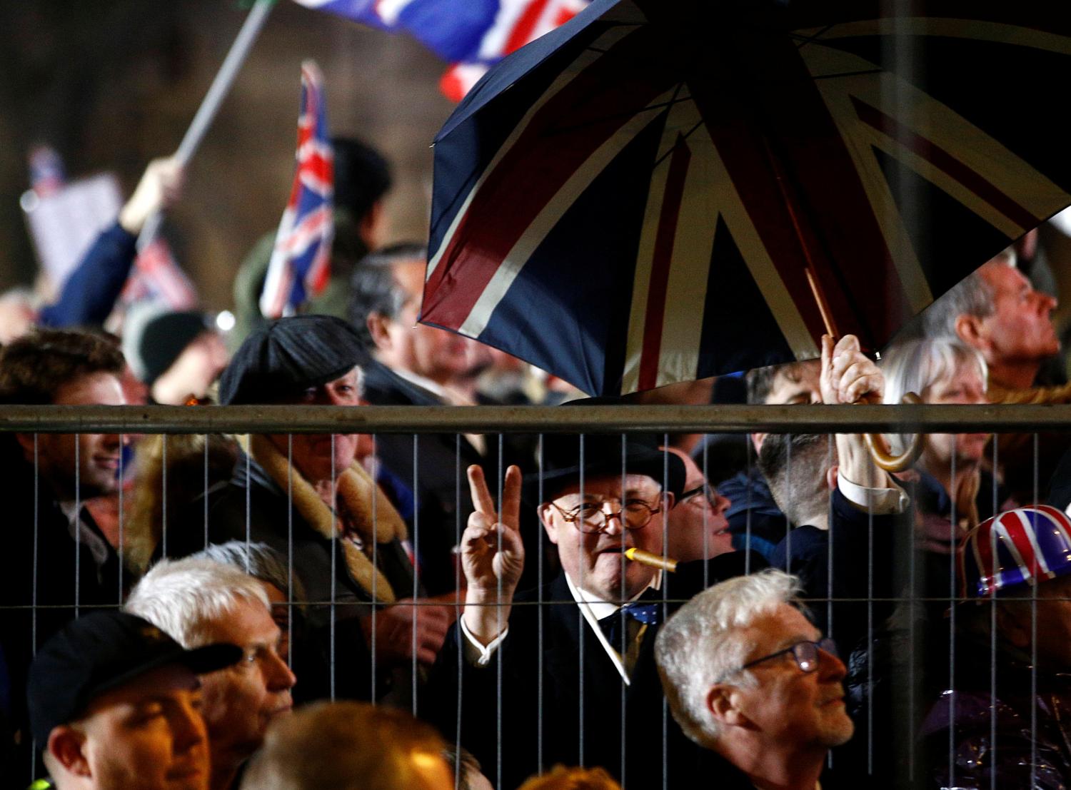 Los británicos partidarios del Brexit tuvieron su fiesta en las calles de Londres.