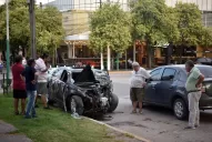 Fotos: así quedaron los autos que chocaron en La Reducción