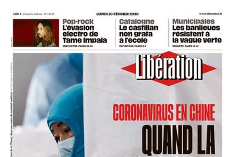 La tapa de hoy de Libération