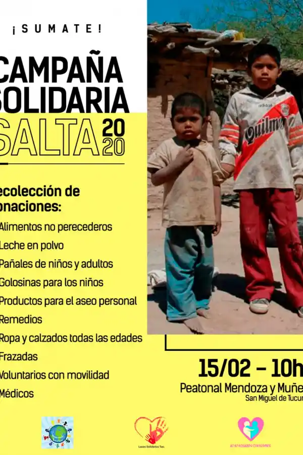 EVENTO SOLIDARIO. La convocatoria es para el sábado a las 10, en la peatonal Muñecas.