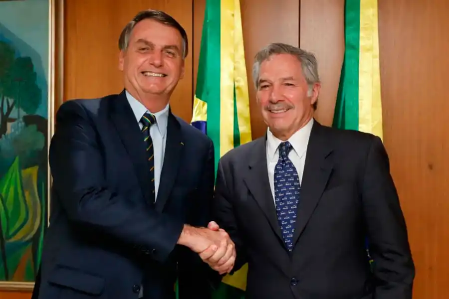 Jair Bolsonaro y Felipe Solá.