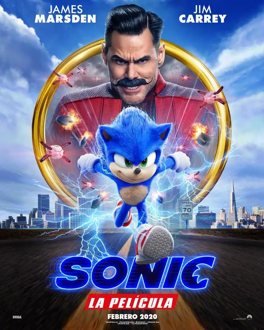 El erizo Sonic salta a la pantalla grande