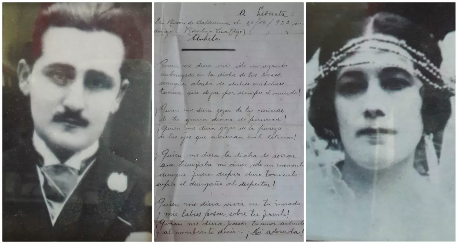 SINCE 1922: Rosalino y la carta que le escribió a Liberata, hace casi 100 años atrás.