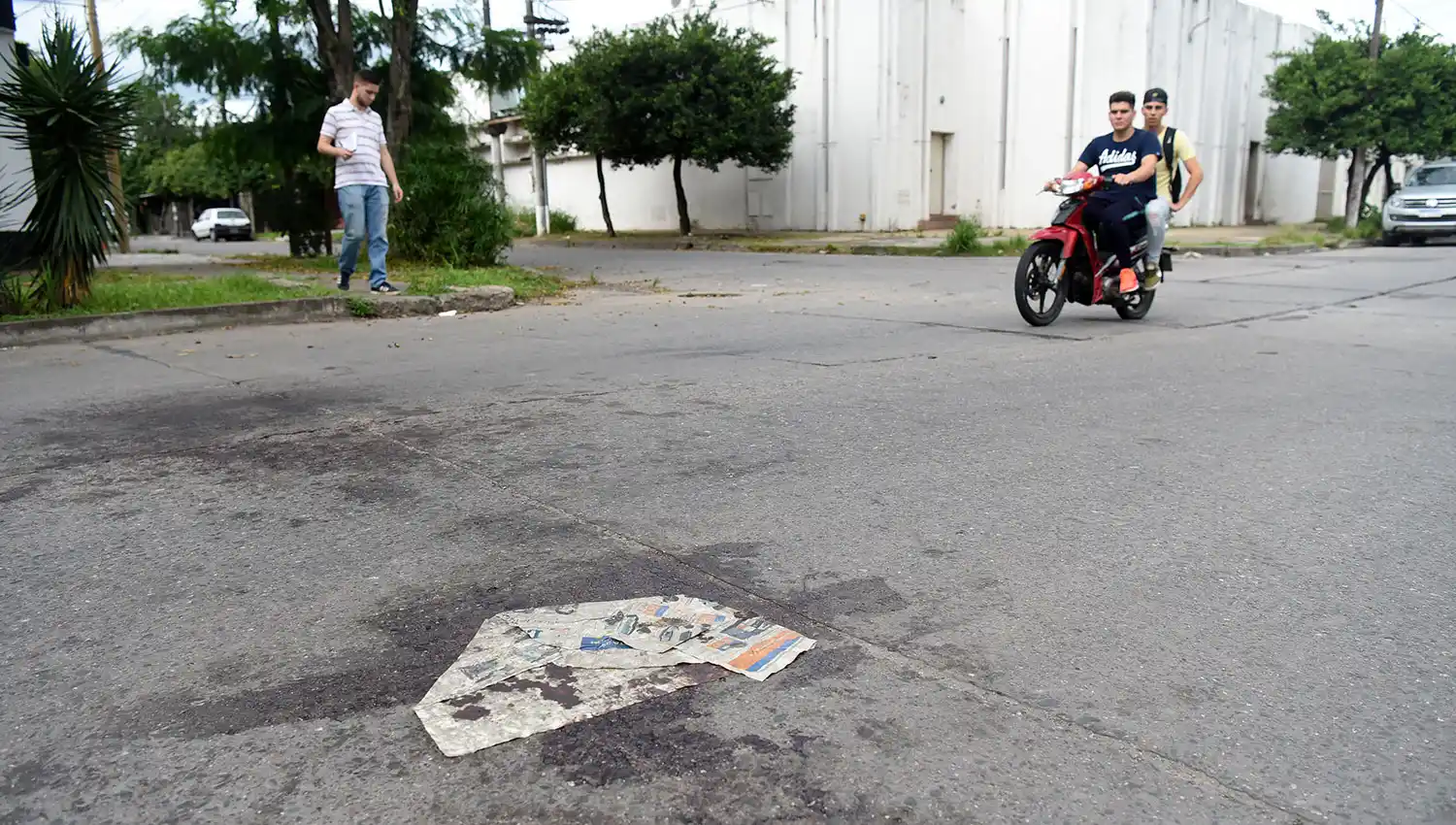 SAN MARTÍN Y SAAVEDRA. El lugar donde mataron al joven Palavecino.