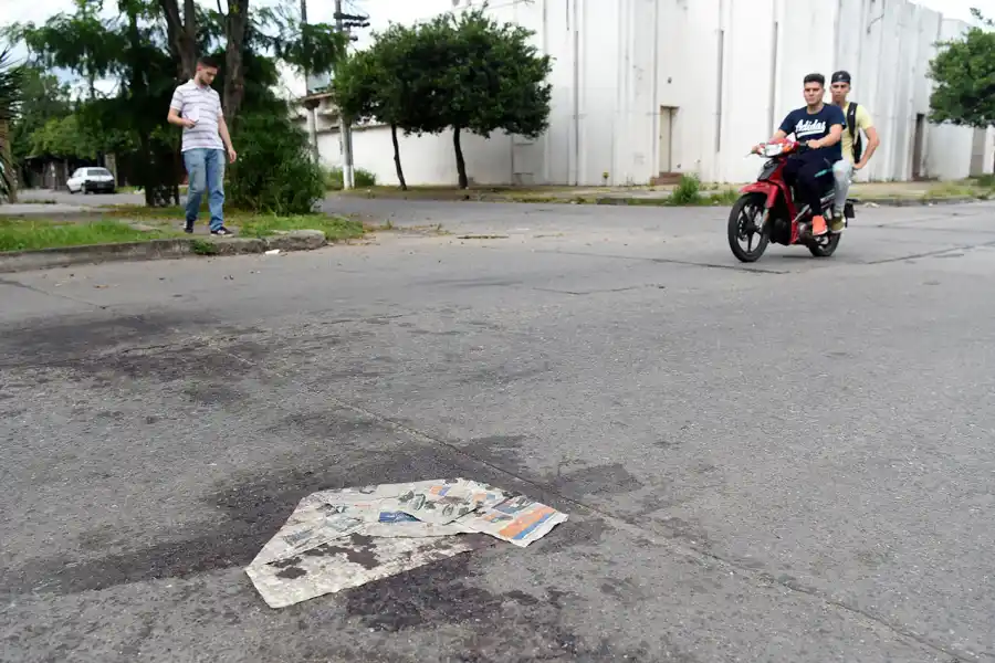 SAN MARTÍN Y SAAVEDRA. El lugar donde mataron al joven Palavecino.
