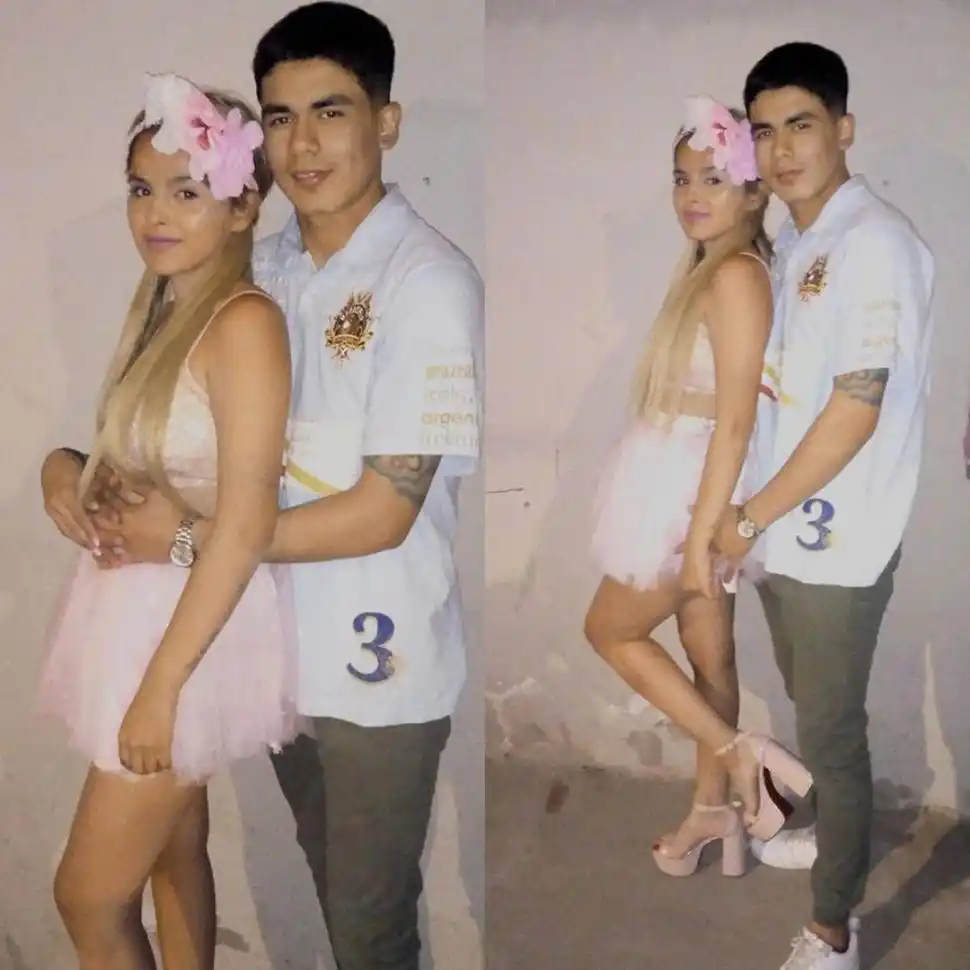 EN FACEBOOK. “Isma” y su novia Rocío. 